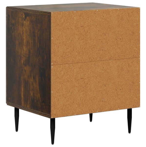 Éjjeliszekrény 2 pcs Füstös Tölgy 43 x 34,5 x 50 cm Szerelt Fa