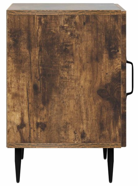 Éjjeliszekrény 2 pcs Füstös Tölgy 43 x 34,5 x 50 cm Szerelt Fa