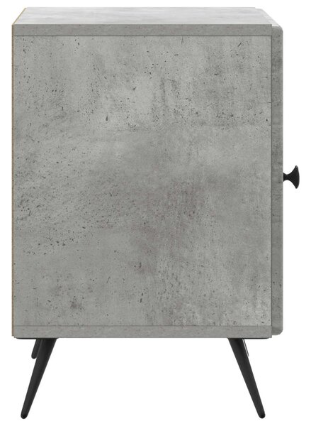 Éjjeliszekrény 2 pcs Betonszürke 43 x 34,5 x 50 cm Szerelt Fa