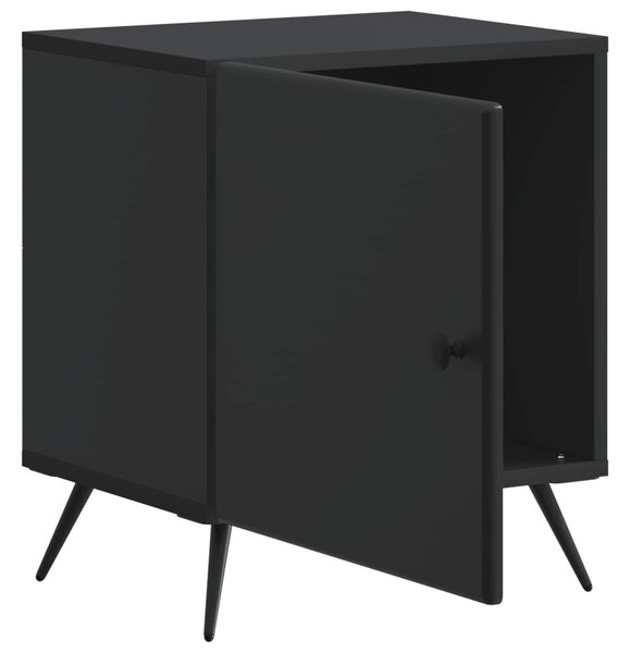 Éjjeliszekrény 2 pcs Fekete 43 x 34,5 x 50 cm Szerelt Fa