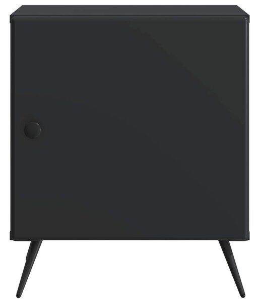 Éjjeliszekrény 2 pcs Fekete 43 x 34,5 x 50 cm Szerelt Fa