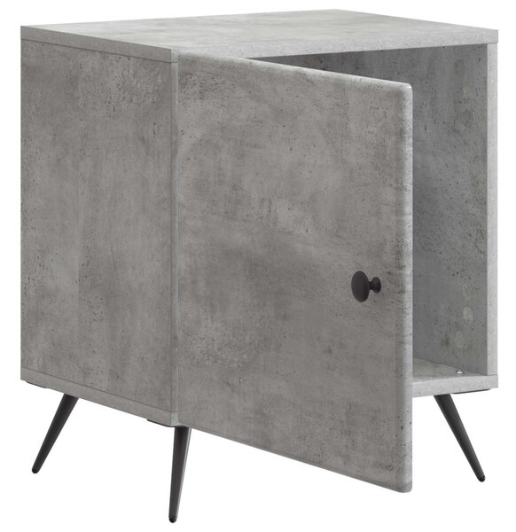 Éjjeliszekrény 2 pcs Betonszürke 43 x 34,5 x 50 cm Szerelt Fa