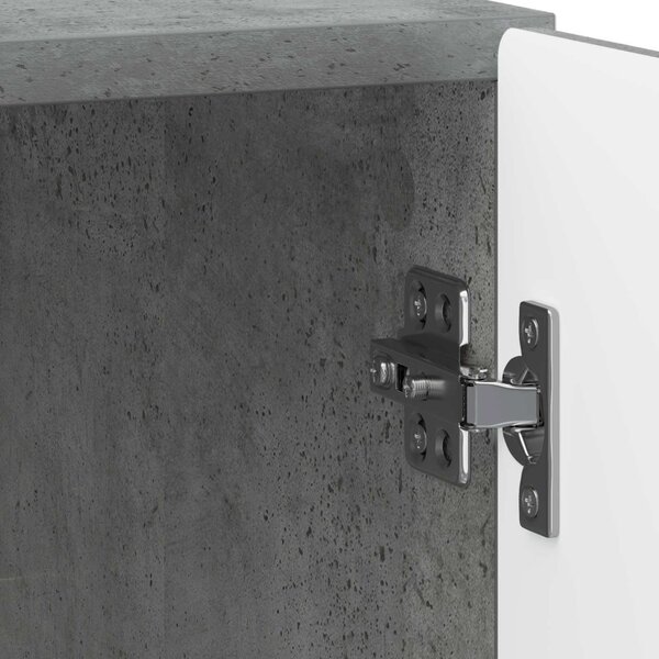 Éjjeliszekrény 2 pcs Betonszürke 43 x 34,5 x 50 cm Szerelt Fa
