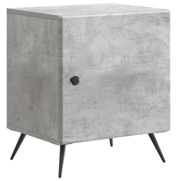 Éjjeliszekrény 2 pcs Betonszürke 43 x 34,5 x 50 cm Szerelt Fa