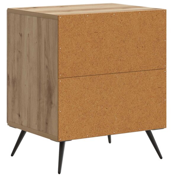 Éjjeliszekrény 2 pcs Kézműves Tölgy 43 x 34,5 x 50 cm