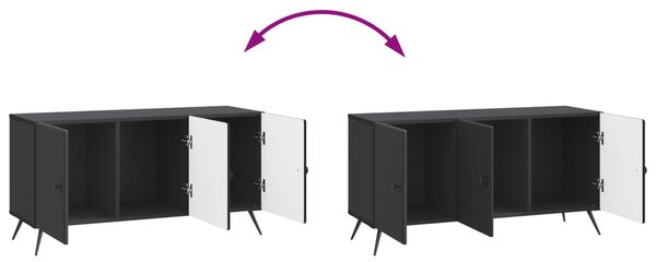 TV szekrény Fekete 99 x 34,5 x 50 cm Szerelt Fa