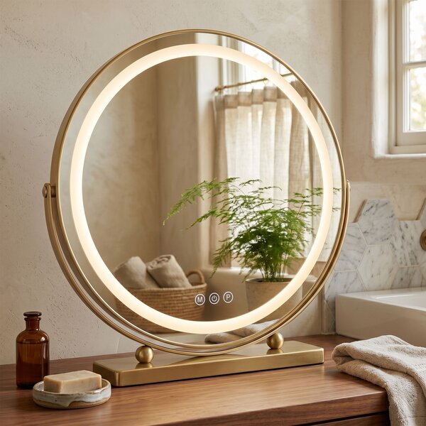 LED Tükör MAKE-UP L.Gold 50 cm