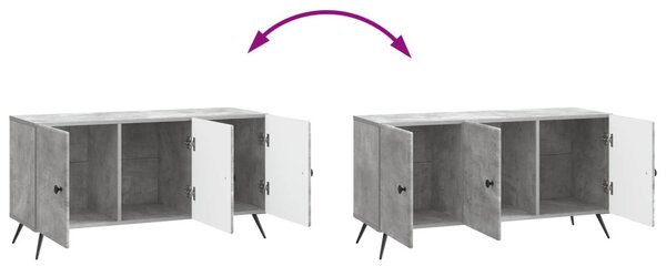 TV szekrény Betonszürke 99 x 34,5 x 50 cm Szerelt Fa