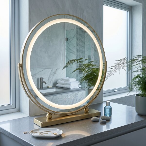 LED Tükör MAKE-UP L.Gold 50 cm