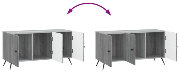 TV szekrény Szürke Sonoma 99 x 34,5 x 50 cm Szerelt Fa