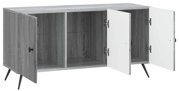 TV szekrény Szürke Sonoma 99 x 34,5 x 50 cm Szerelt Fa