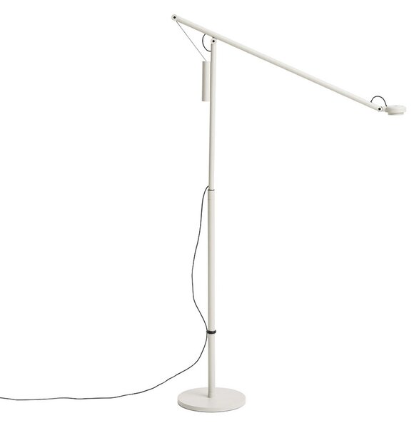 Állólámpa HAY, Fifty-Fifty, dimmable, Szürke, Nappali, Alumínium, Dizájn