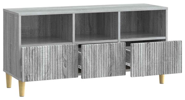 TV szekrény fiókkal Szürke Sonoma 102 x 34,5 x 50 cm Szerelt Fa