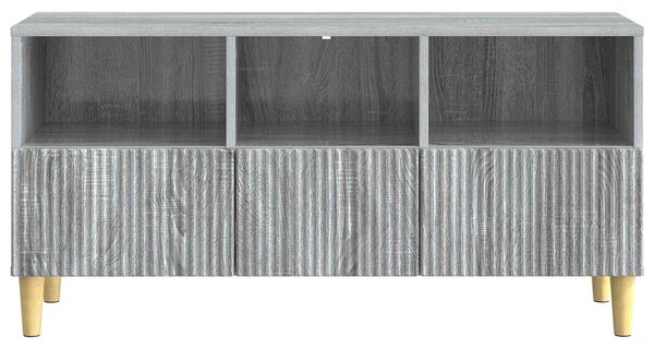 TV szekrény fiókkal Szürke Sonoma 102 x 34,5 x 50 cm Szerelt Fa