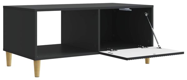 Dohányzóasztal Fekete 90 x 50 x 40 cm Szerelt Fa