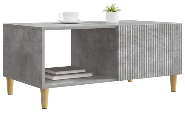 Dohányzóasztal Betonszürke 90 x 50 x 40 cm Szerelt Fa