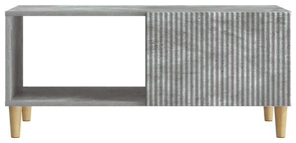 Dohányzóasztal Betonszürke 90 x 50 x 40 cm Szerelt Fa