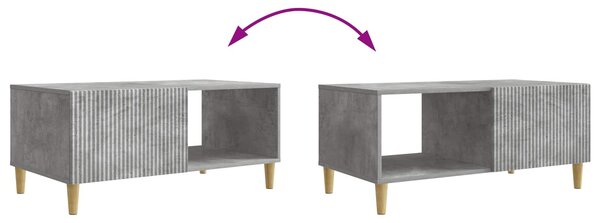 Dohányzóasztal Betonszürke 90 x 50 x 40 cm Szerelt Fa