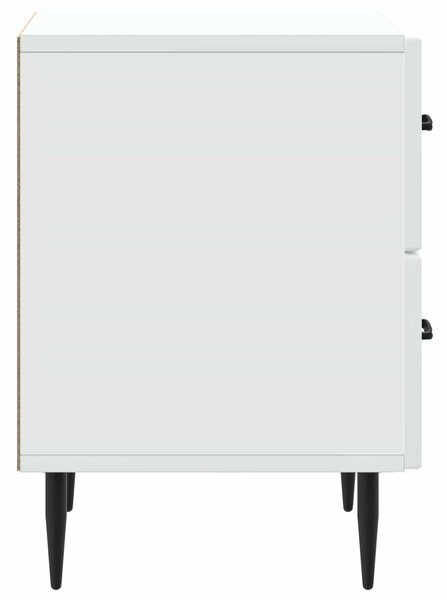 Éjjeliszekrény 2 pcs Fehér 43 x 34,5 x 47,5 cm Szerelt Fa
