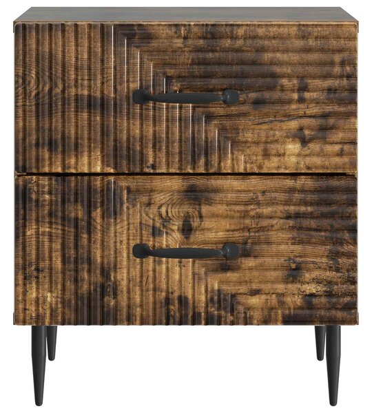 Éjjeliszekrény fiókkal 2 pcs Füstös Tölgy 43 x 34,5 x 47,5 cm