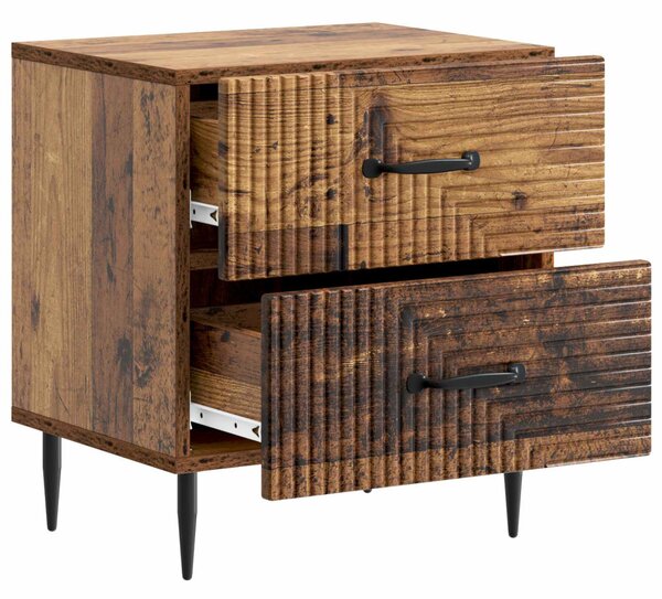 Éjjeliszekrény fiókkal Antik Fa 43 x 34,5 x 47,5 cm Szerelt Fa