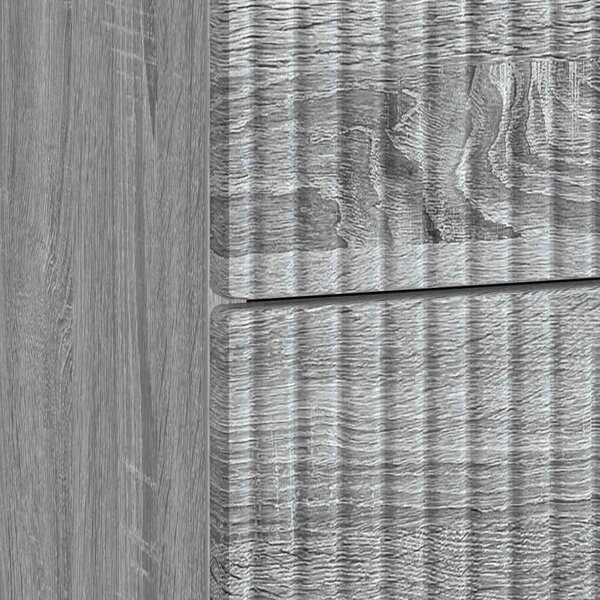 Éjjeliszekrény fiókkal 2 pcs Szürke Sonoma 43 x 34,5 x 47,5 cm