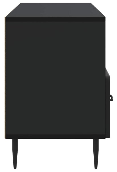 TV szekrény fiókkal Fekete 102 x 34,5 x 50 cm Szerelt Fa