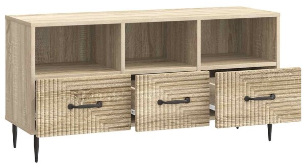 TV szekrény fiókkal Sonoma Tölgy 102 x 34,5 x 50 cm Szerelt Fa