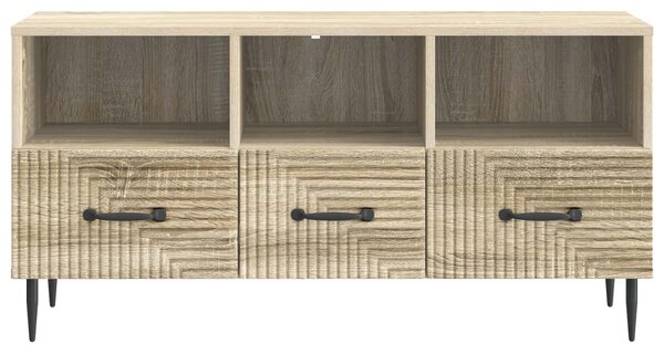 TV szekrény fiókkal Sonoma Tölgy 102 x 34,5 x 50 cm Szerelt Fa