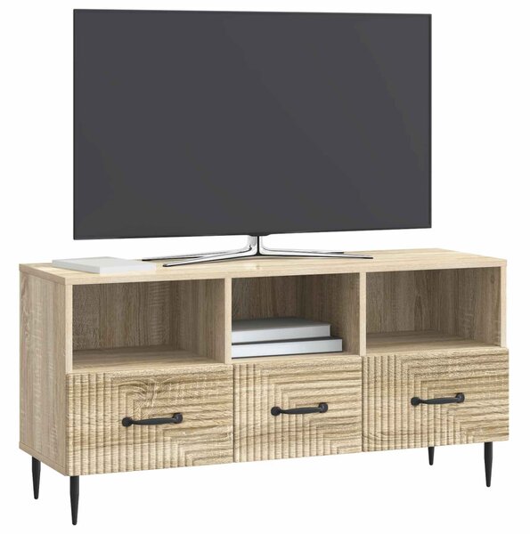 TV szekrény fiókkal Sonoma Tölgy 102 x 34,5 x 50 cm Szerelt Fa