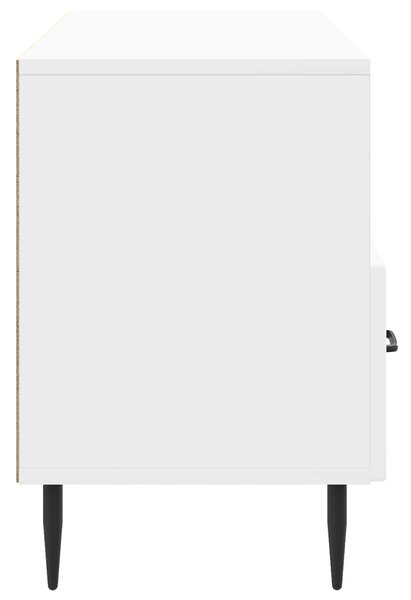 TV szekrény Magasfényű Fehér 102 x 34,5 x 50 cm Szerelt Fa