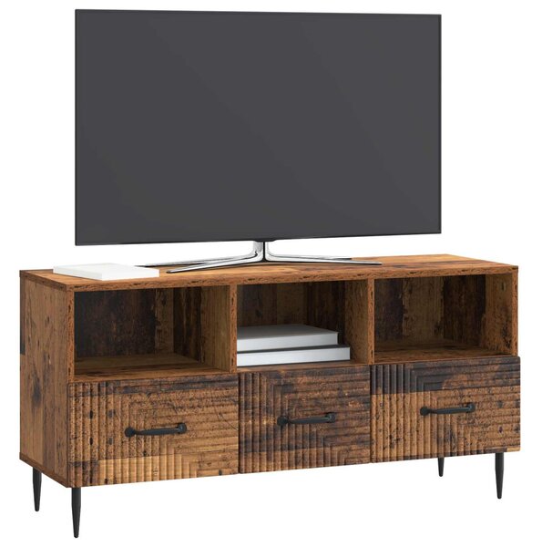 TV szekrény fiókkal Antik Fa 102 x 34,5 x 50 cm Szerelt Fa