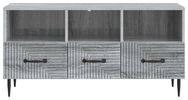 TV szekrény fiókkal Szürke Sonoma 102 x 34,5 x 50 cm Szerelt Fa
