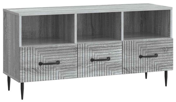 TV szekrény fiókkal Szürke Sonoma 102 x 34,5 x 50 cm Szerelt Fa