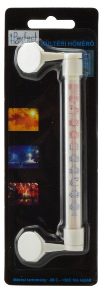 Kültéri 21 cm-es műanyag hőmérő