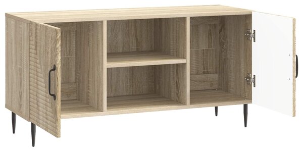 TV szekrény Sonoma Tölgy 102 x 34,5 x 50 cm Szerelt Fa