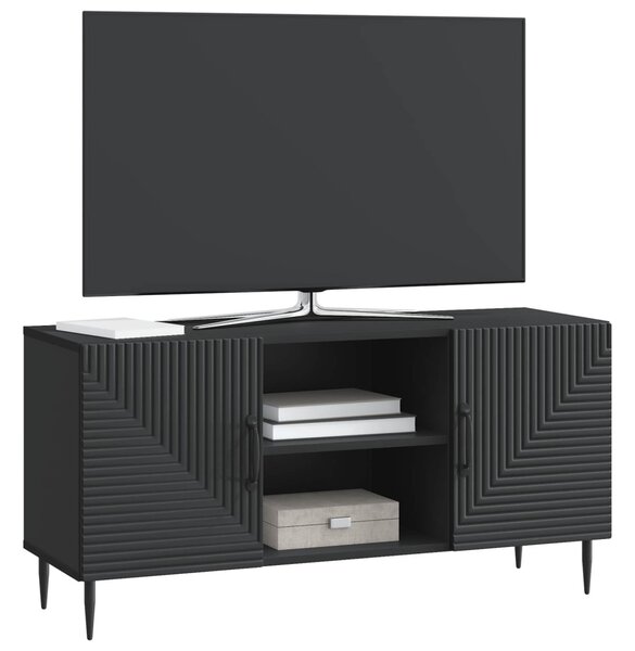 TV szekrény Fekete 102 x 34,5 x 50 cm Szerelt Fa