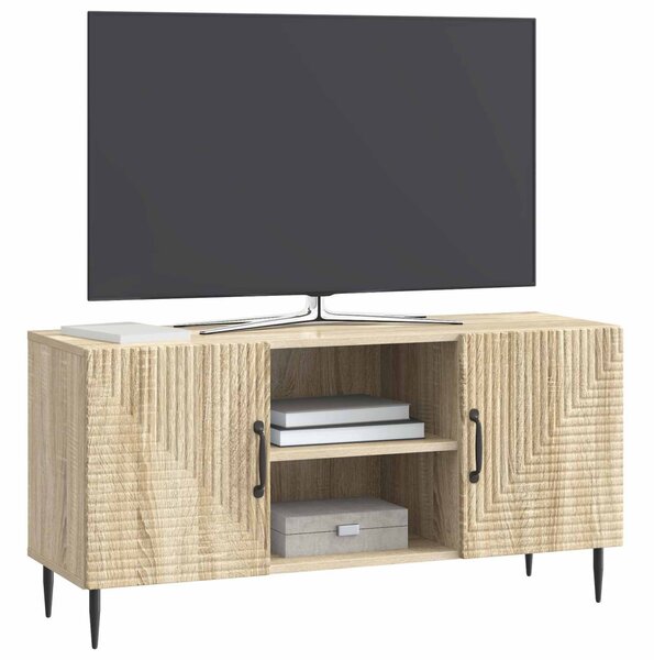 TV szekrény Sonoma Tölgy 102 x 34,5 x 50 cm Szerelt Fa