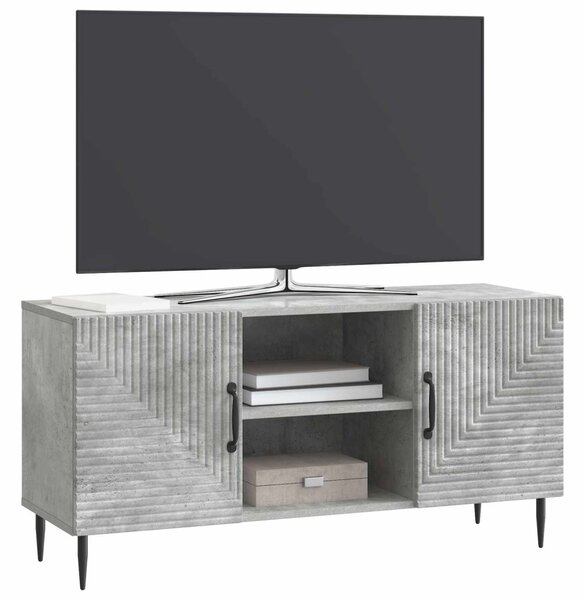 TV szekrény Betonszürke 102 x 34,5 x 50 cm Szerelt Fa