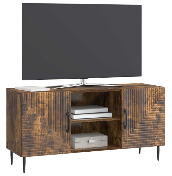 TV szekrény Füstös Tölgy 102 x 34,5 x 50 cm Szerelt Fa