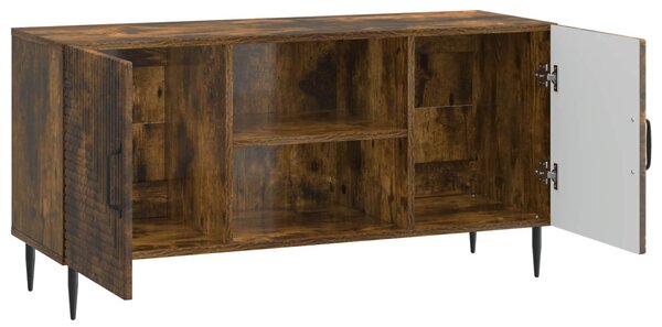 TV szekrény Füstös Tölgy 102 x 34,5 x 50 cm Szerelt Fa