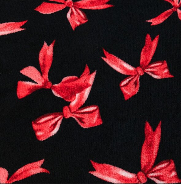 Mikroplüss ágyneműhuzat RUBELIA fekete-piros Ágyneműhuzat mérete: 70 x 80 cm | 140 x 200 cm