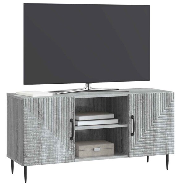 TV szekrény Szürke Sonoma 102 x 34,5 x 50 cm Szerelt Fa