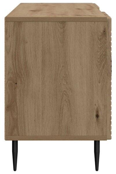 TV szekrény 102 x 34,5 x 50 cm Kézműves Tölgy Szerelt Fa