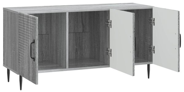 TV szekrény Szürke Sonoma 99 x 34,5 x 50 cm Szerelt Fa