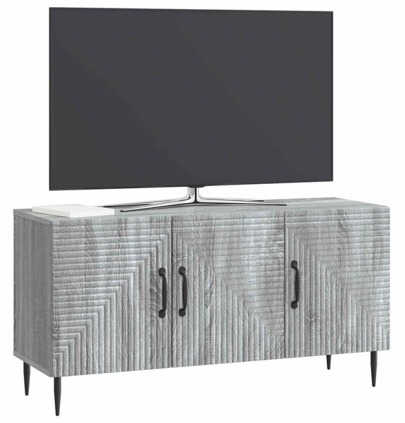 TV szekrény Szürke Sonoma 99 x 34,5 x 50 cm Szerelt Fa