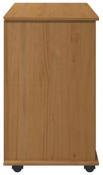 Görgős szekrény Méz barna 63,5 x 39 x 65,5 cm Tömör fenyőfa