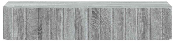 Fali oldaltábla Szürke Sonoma 87,5 x 34,5 x 17 cm Szerelt Fa