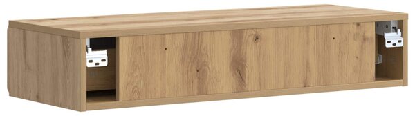Fali oldaltábla Kézműves Tölgy 87,5 x 34,5 x 17 cm Szerelt Fa