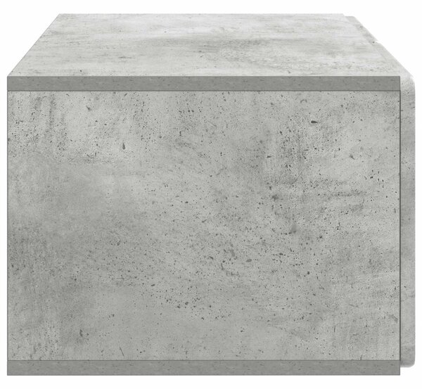 Fali TV szekrény Betonszürke 59,5 x 41 x 30 cm Szerelt Fa